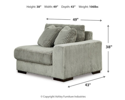 Silla de esquina Lindyn con brazo derecho