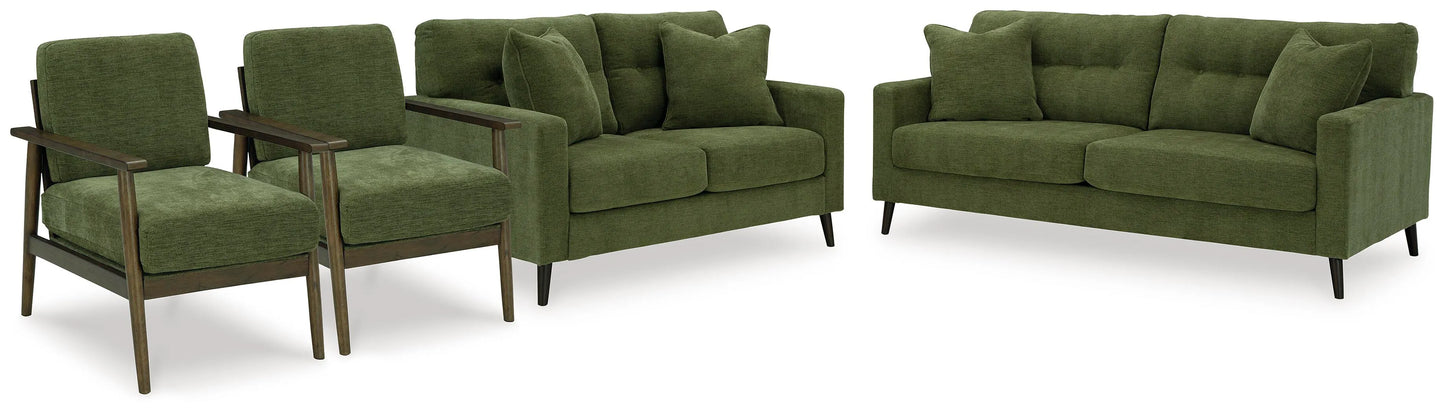 Sofá Bixler, loveseat y 2 sillas