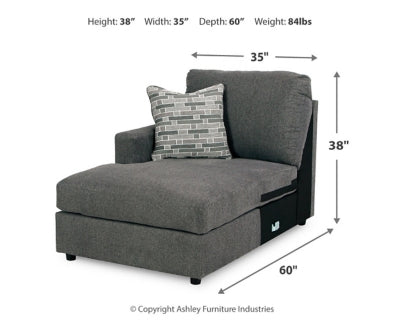 Chaise longue esquinera con brazo izquierdo Edenfield