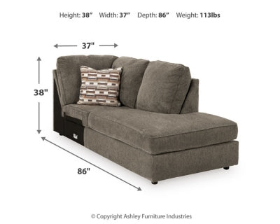 O'Phannon Right-Arm Facing Corner Chaise