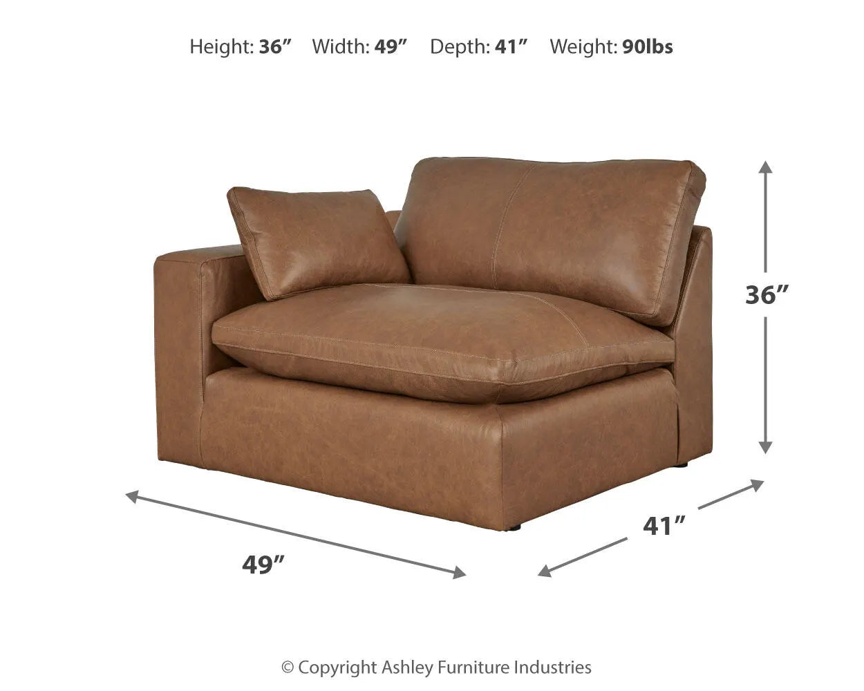 Emilia Left-Arm Facing Corner Chair