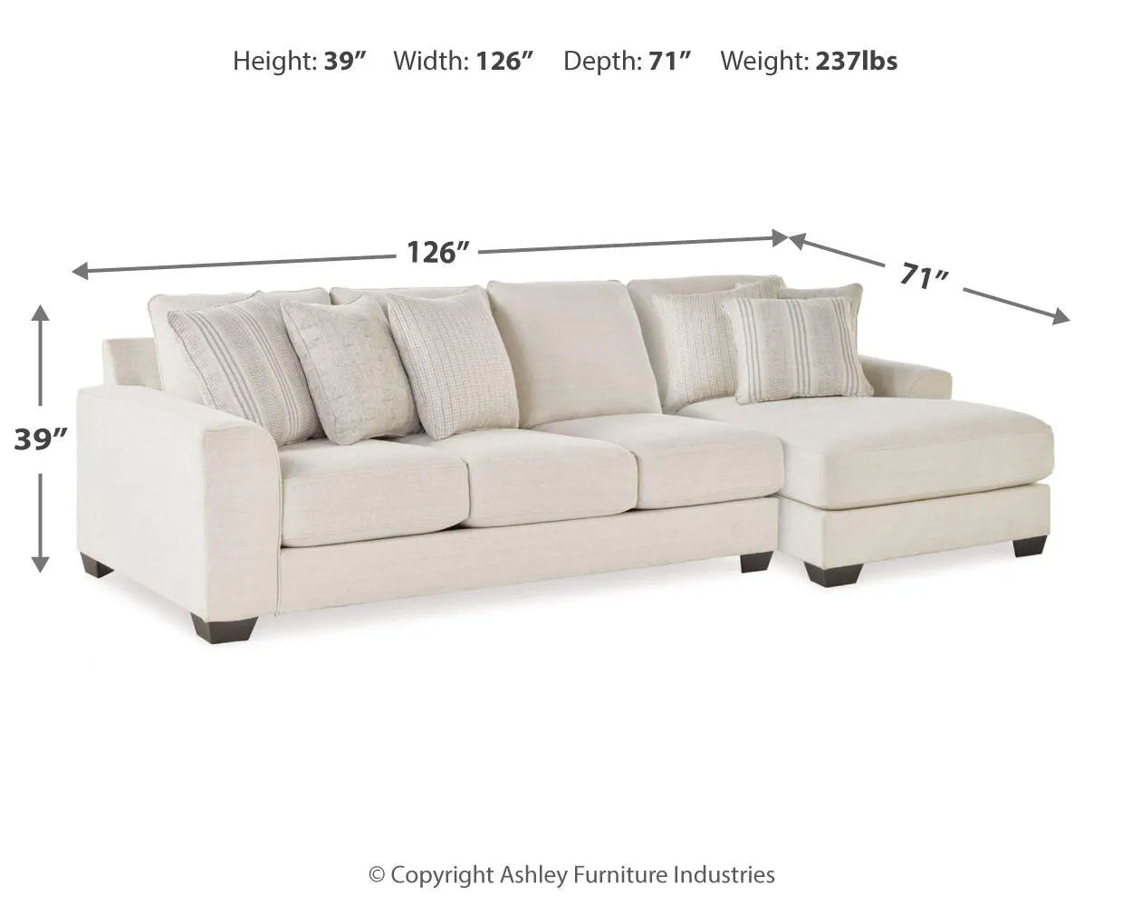 Lerenza 2-Piece Sectional with Chaise