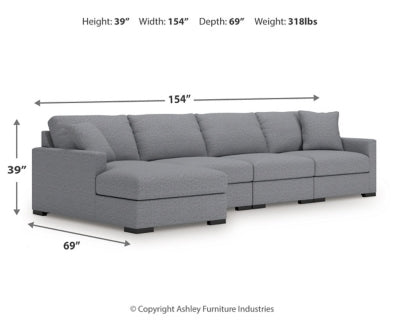 Seccional de 4 piezas con chaise longue Omaha by Ashley