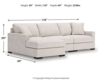 Omaha by Ashley 3-Piece Sectional with Chaise