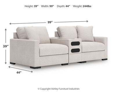 Loveseat seccional de 3 piezas Omaha by Ashley con sistema de audio