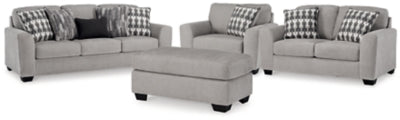 Sofá, loveseat, sillón extragrande y otomana Avenal Park