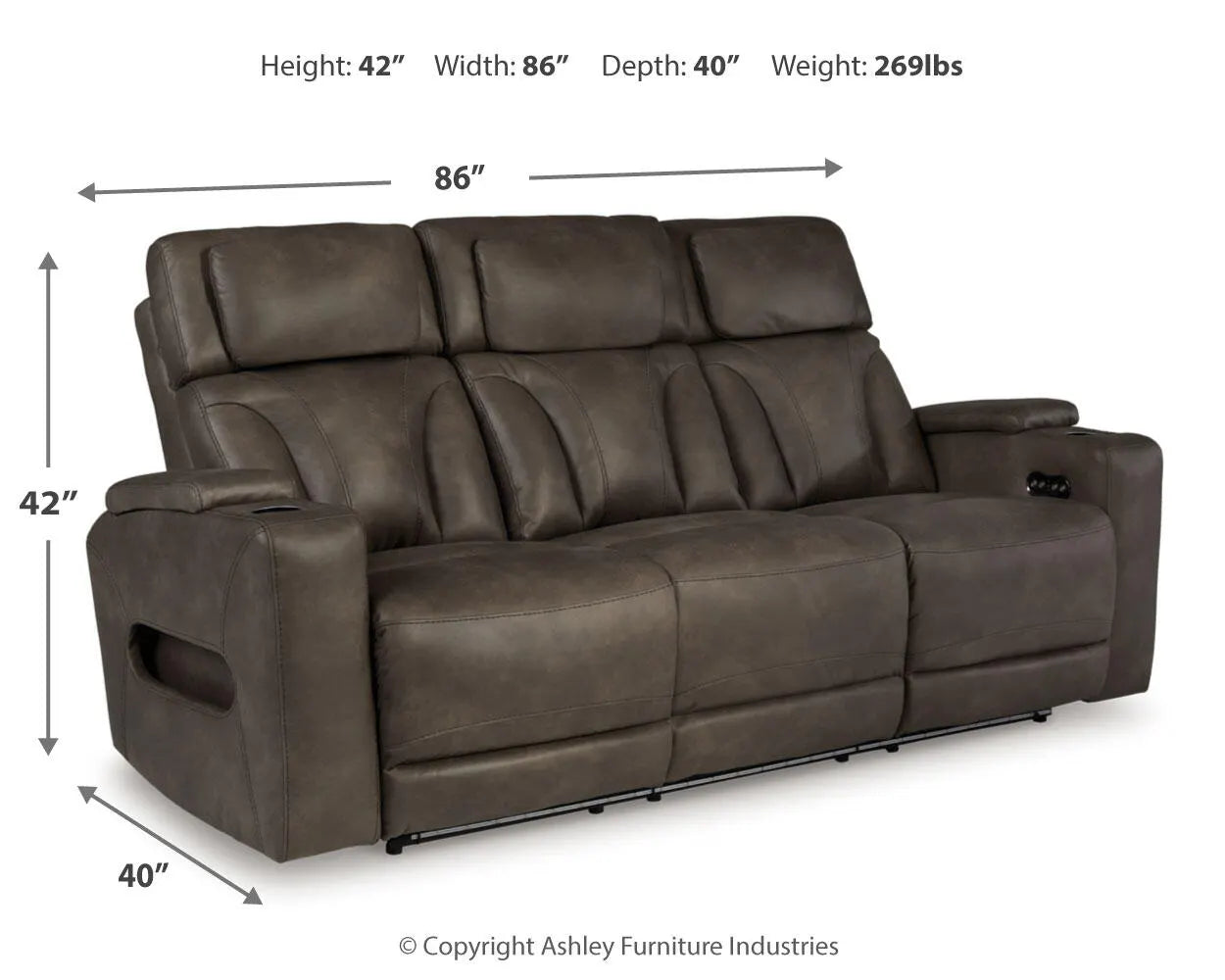 Warrior Peak Power Reclining Sofa