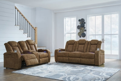 Sofá y loveseat reclinables eléctricos Wolfridge