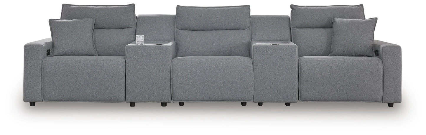 Seccional reclinable de 5 piezas ModMax II con consolas