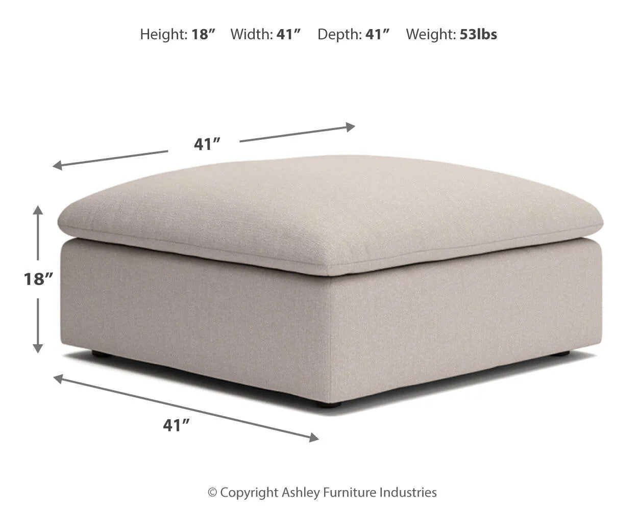 Whitehaven Oversized Accent Ottoman