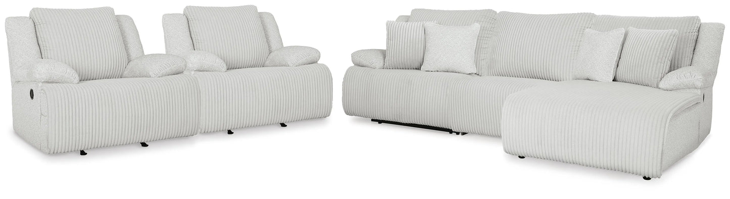 Seccional reclinable de 3 piezas de primer nivel y 2 sillones reclinables