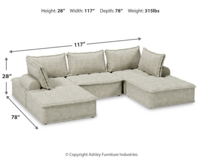 Asientos modulares de 5 piezas Bales