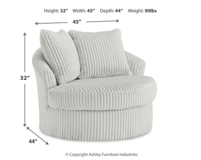 Silla giratoria decorativa Gramwell