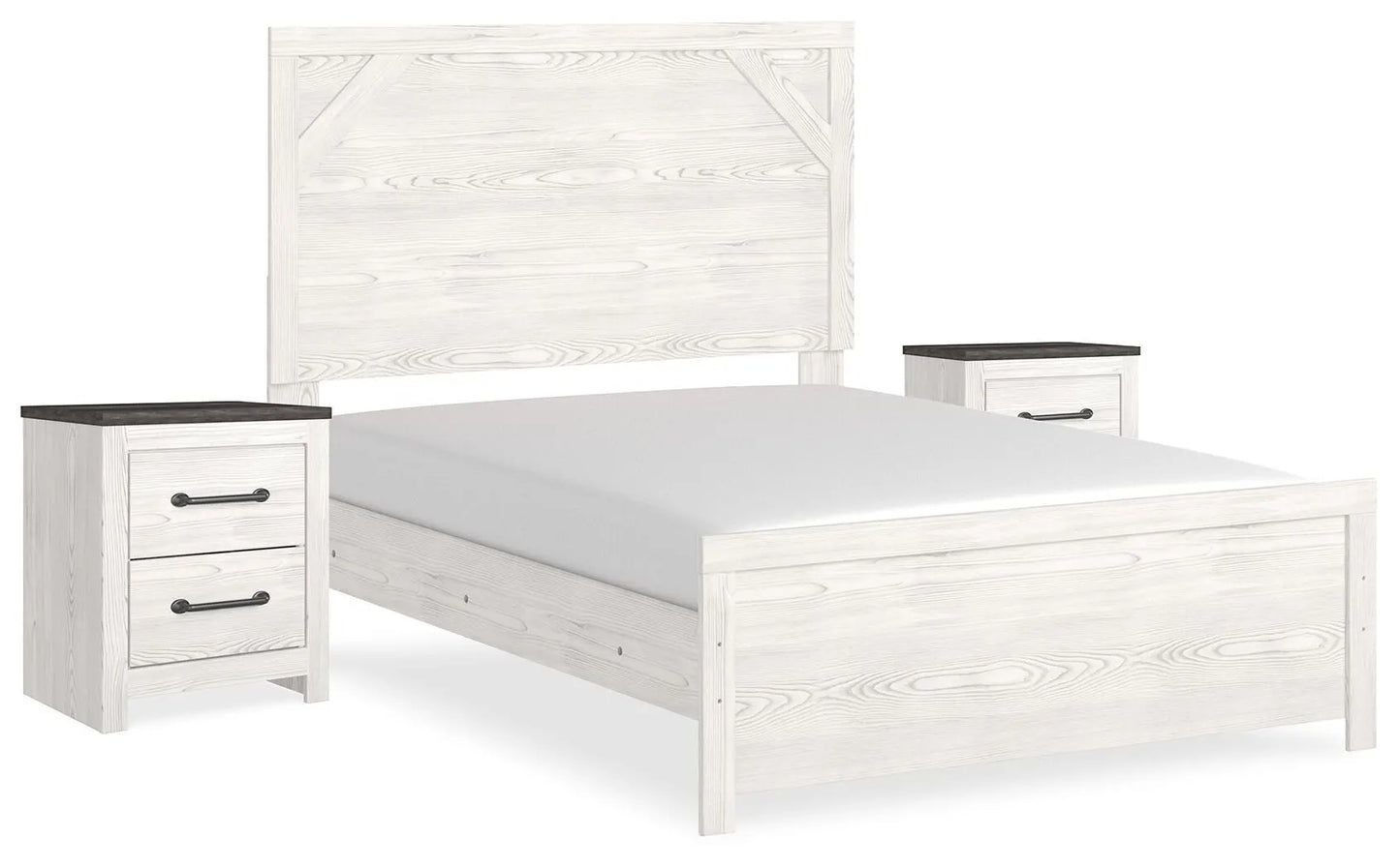Gerridan Full Panel Bed and 2 Nightstands