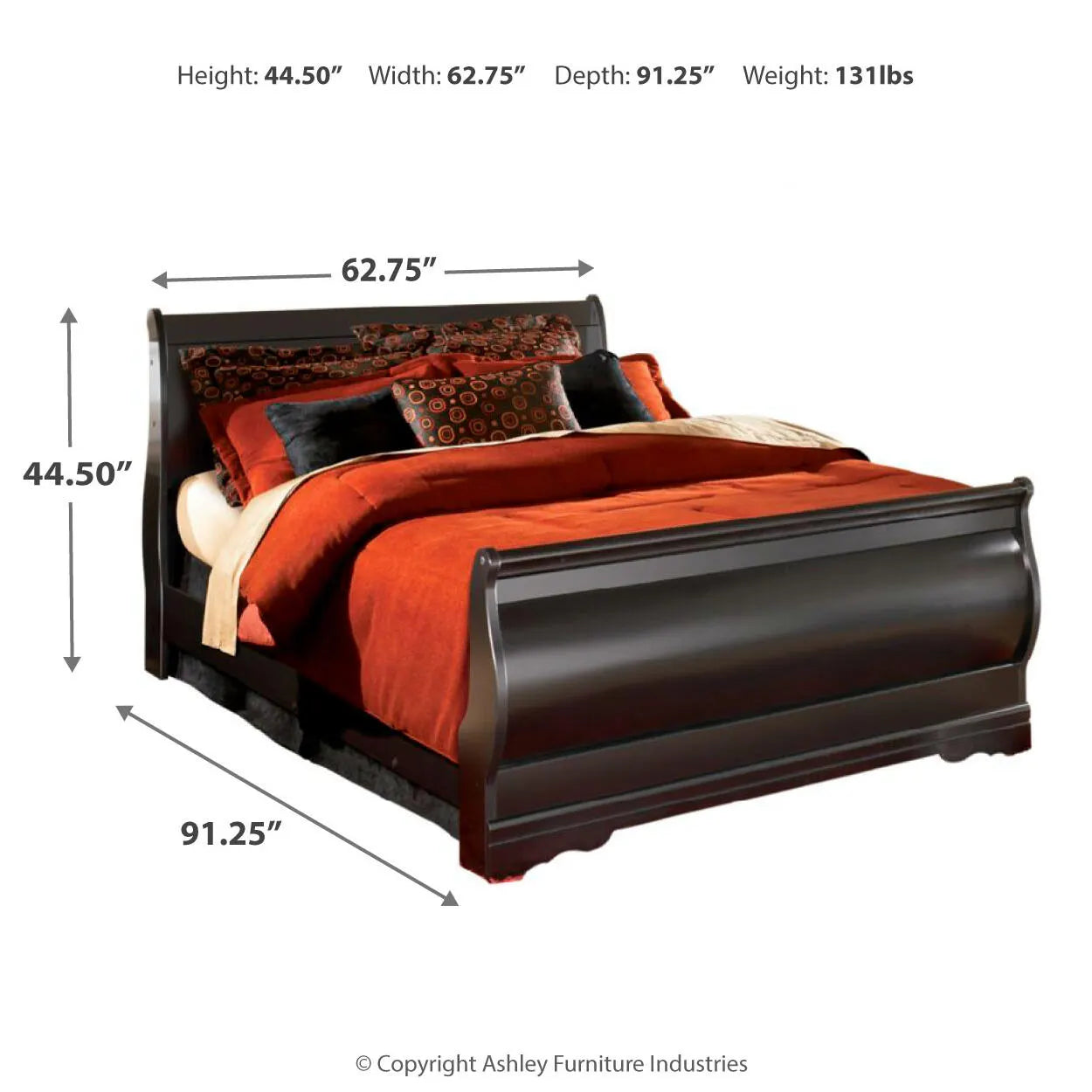 Cama tipo trineo Queen Huey Vineyard