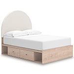 Pie de cama de panel completo Shapella
