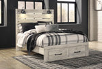 Cama Queen Cambeck con dos cajones de almacenamiento