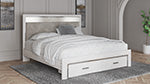 Cama tapizada Altyra King con almacenaje