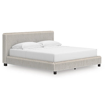 Cabecera/pie de cama/listones enrollables tapizados Birmonton King/California King