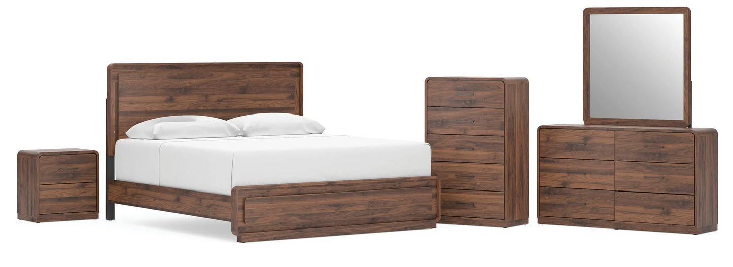 Hollinaze Queen Panel Bed, Dresser, Mirror, 2 Chests and 2 Nightstands