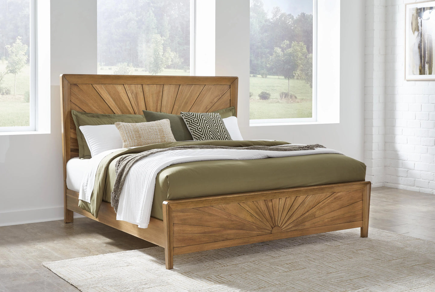 Cama Queen con paneles Takston