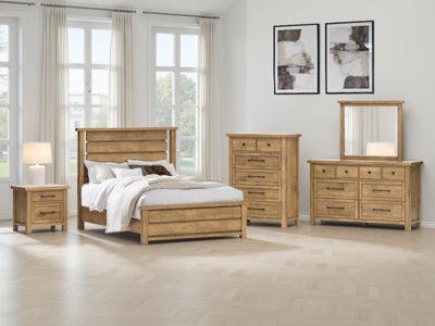 Cama Queen con paneles Kristiland