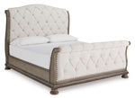 Cabecero de cama tapizado estilo trineo Ardenfield King/California King
