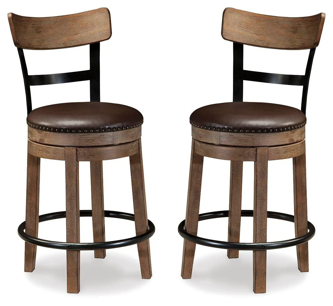 Taburete de bar Pinnadel de altura de mostrador (juego de 2)