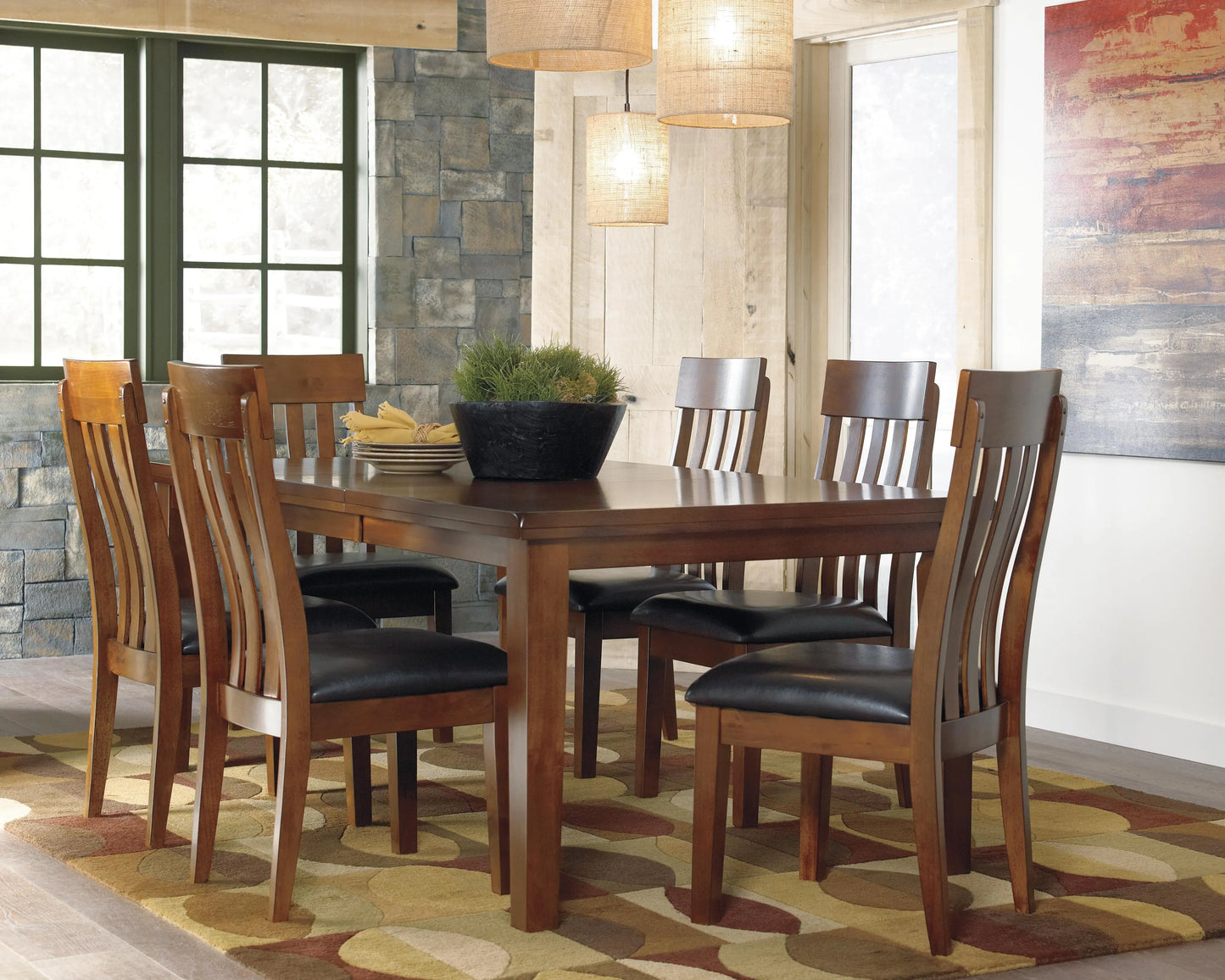 Mesa de comedor Ralene y 6 sillas