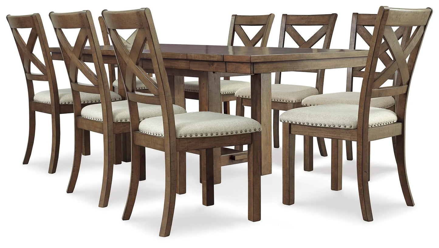 Mesa de comedor Moriville y 8 sillas