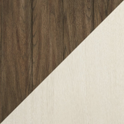 Mesa extensible de comedor Bolanburg, 10 sillas y servidor