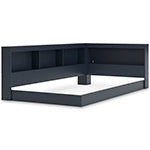 Librería doble Simmenfort con panel lateral