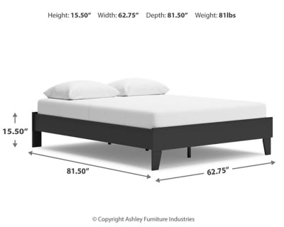 Cama Queen con plataforma Socalle