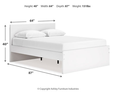 Cama Queen con plataforma y paneles Onita
