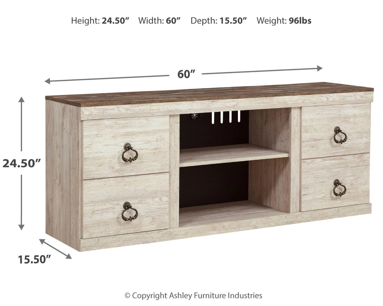 Soporte para TV Willowton de 60"