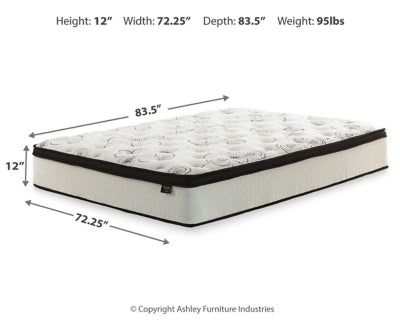 Chime 12 Inch Hybrid California King Mattress in a Box