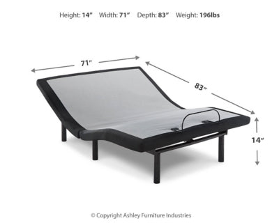 Base ajustable para cama California King con modelo Head-Foot