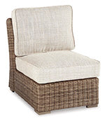 Silla de exterior sin brazos Beachcroft con cojín