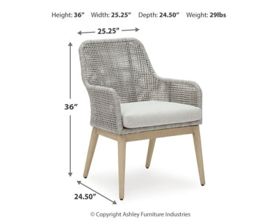 Sillas de comedor para exteriores Seton Creek (juego de 2)