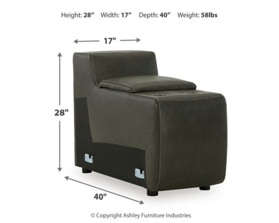 Consola de línea central con almacenamiento