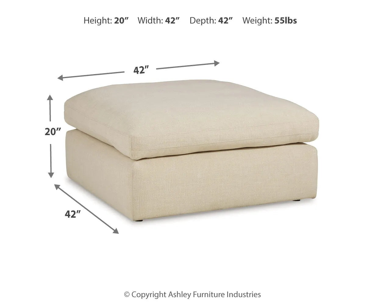 Elyza Oversized Accent Ottoman