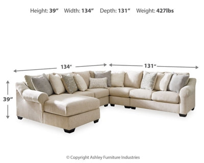 Carnaby 5-Piece Sectional with Chaise