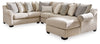 Seccional Carnaby de 4 piezas con chaise longue