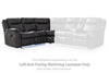 Loveseat reclinable con brazo izquierdo Perarrygin