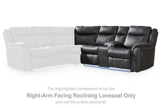 Perarrygin Right-Arm Facing Reclining Loveseat