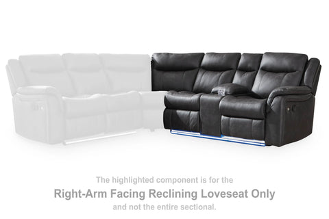 Perarrygin Right-Arm Facing Reclining Loveseat
