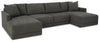 Seccional de 4 piezas con chaise longue Evey
