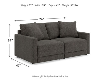Loveseat seccional de 2 piezas Evey