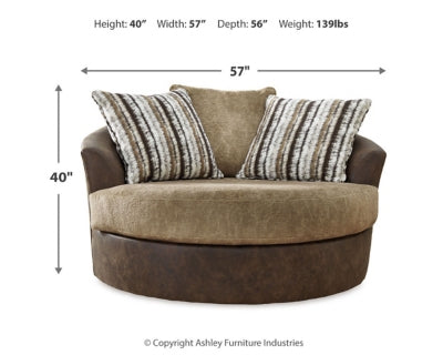 Silla giratoria decorativa extragrande Alesbury