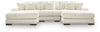 Seccional Lindyn de 3 piezas con chaise longue doble